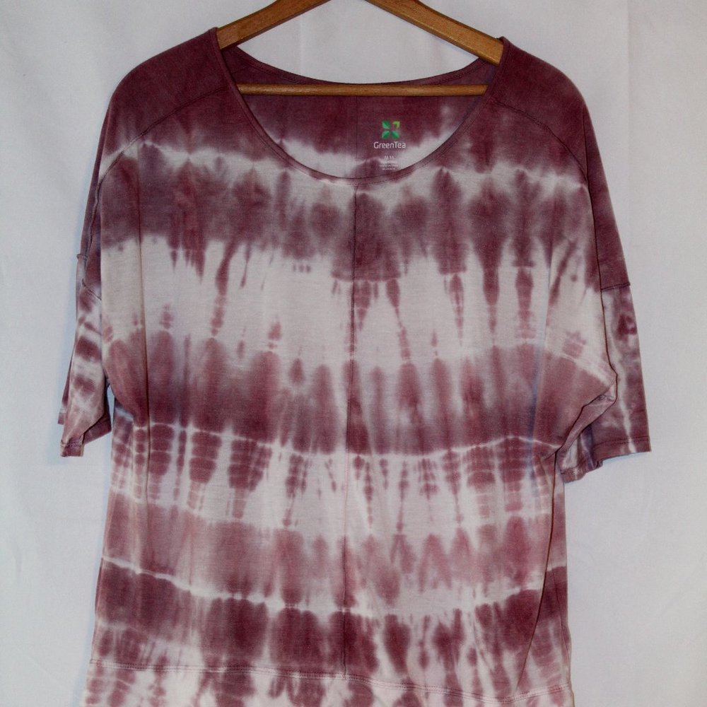 Green Tea Tie Dye Pink Top Size M
